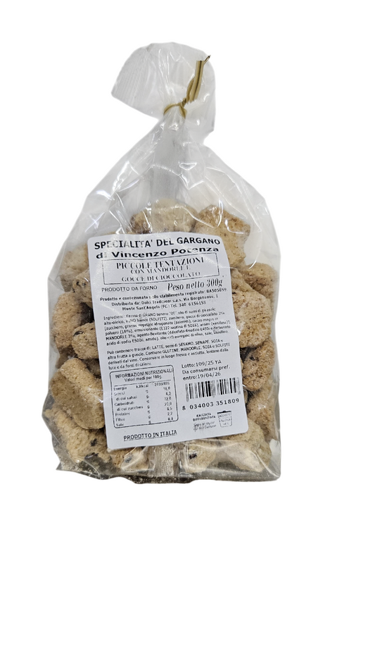 Piccole Tentazioni con Mandorle Gocce di Cioccolato 300 Gr.