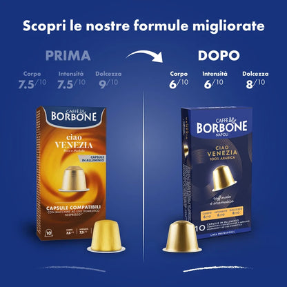 Caffè Borbone CIAO VENEZIA in alluminio 10 Capsule