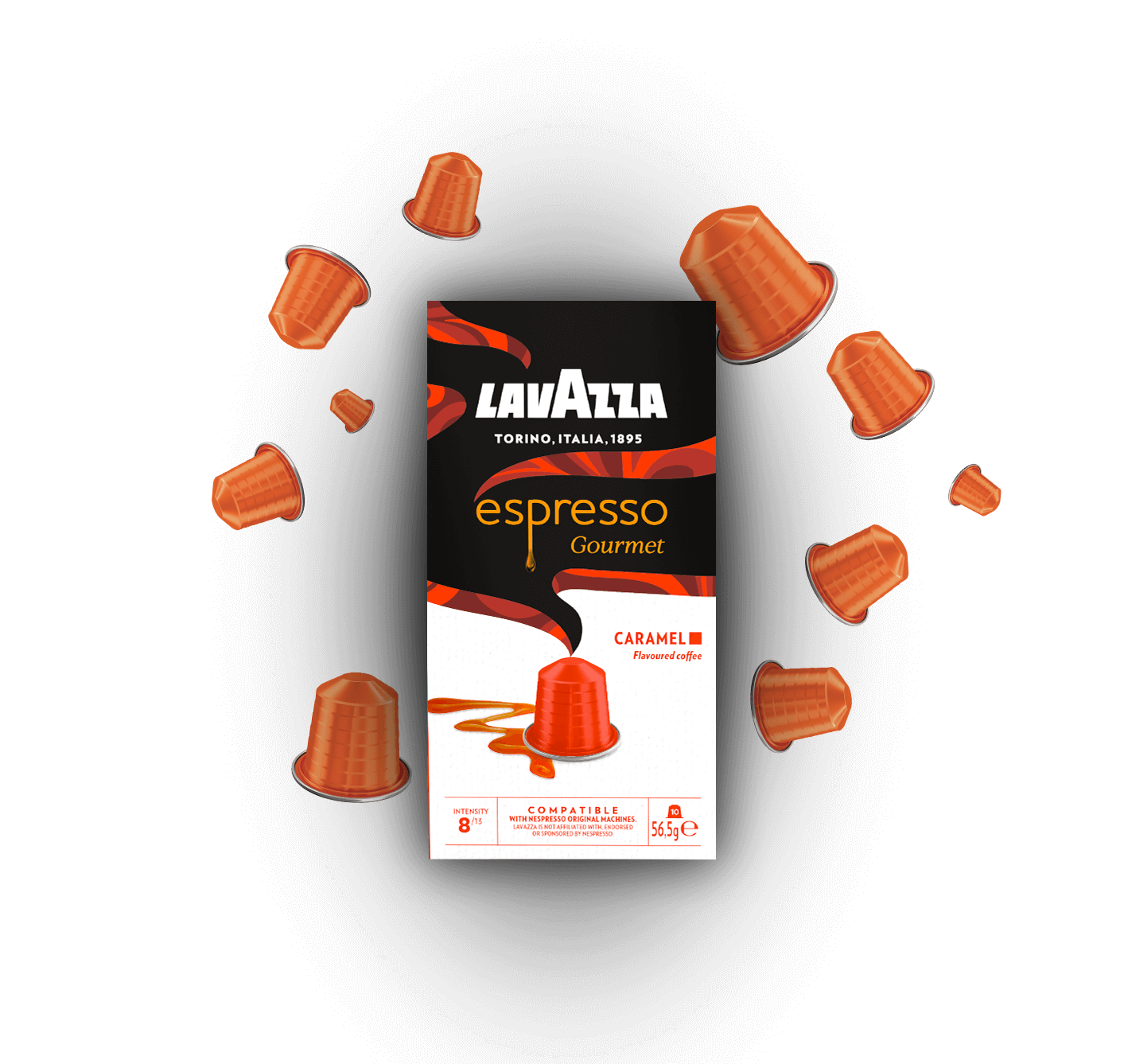 Lavazza Nespresso Alluminio Gourmet CARAMEL 10 Capsule