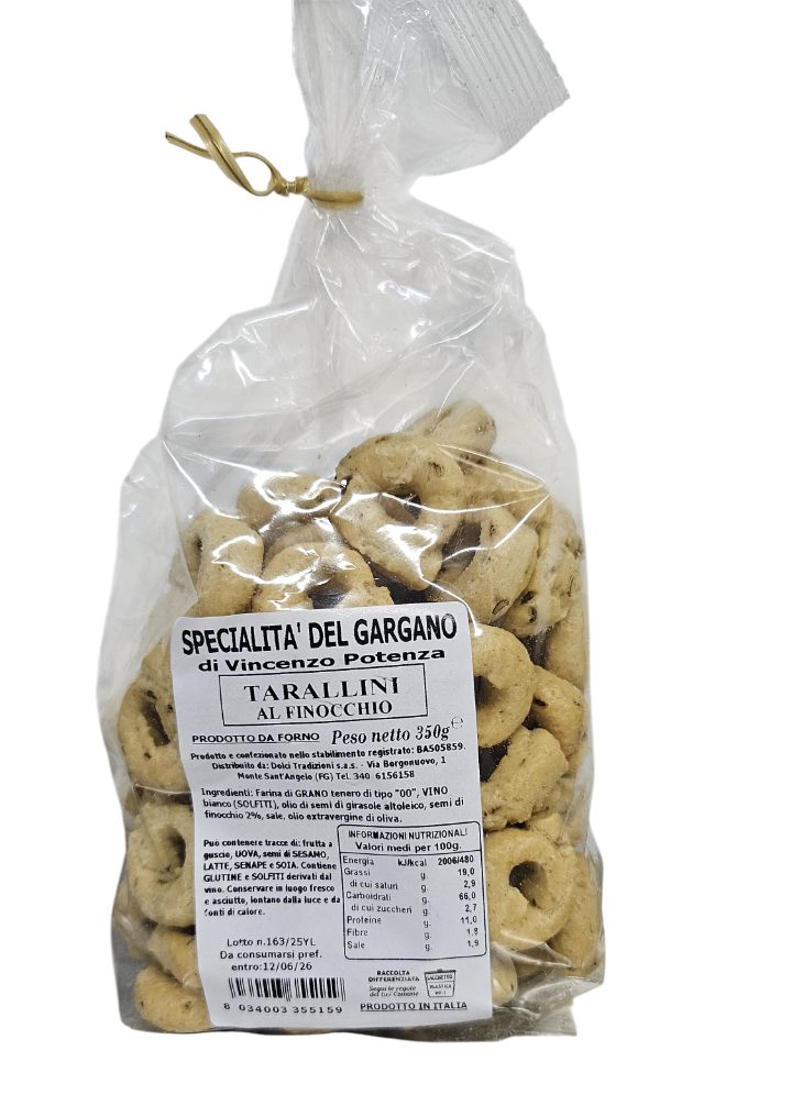 Tarallini al Finocchio 350 Gr.
