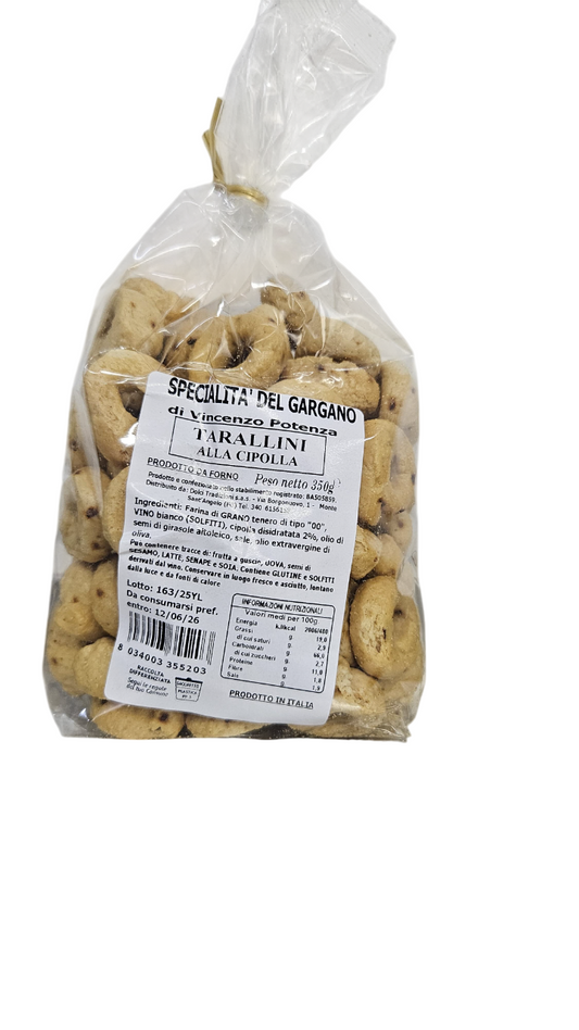 Tarallini alla Cipolla 350 Gr.