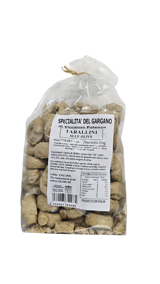 Tarallini alle Olive 350 Gr.