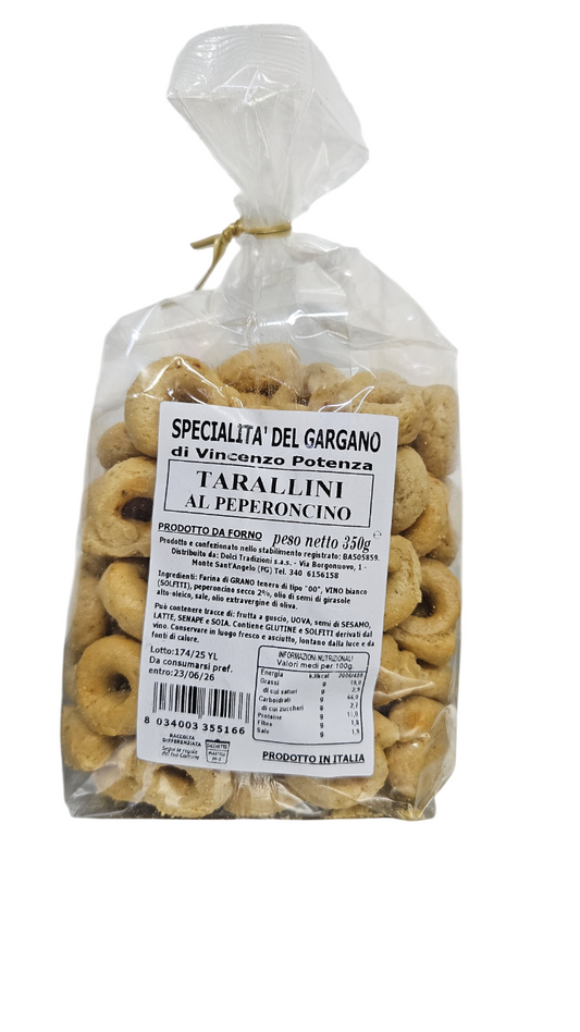 Tarallini al Peperoncino 350 Gr.