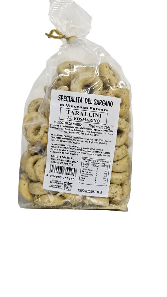 Tarallini al Rosmarino 350 Gr.