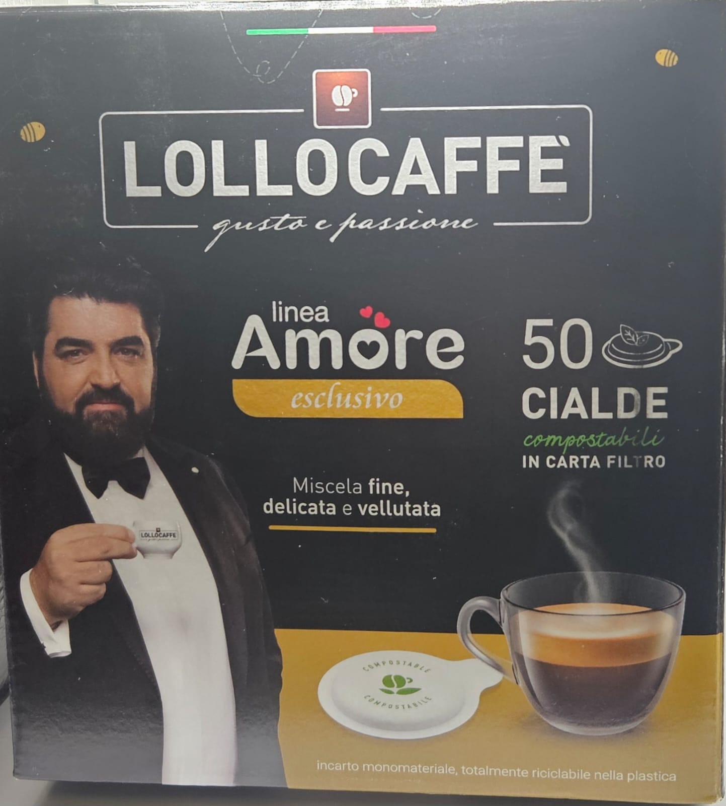 Lollo Caffè Cialde LINEA AMORE GUSTO ESCLUSIVO 50 pz