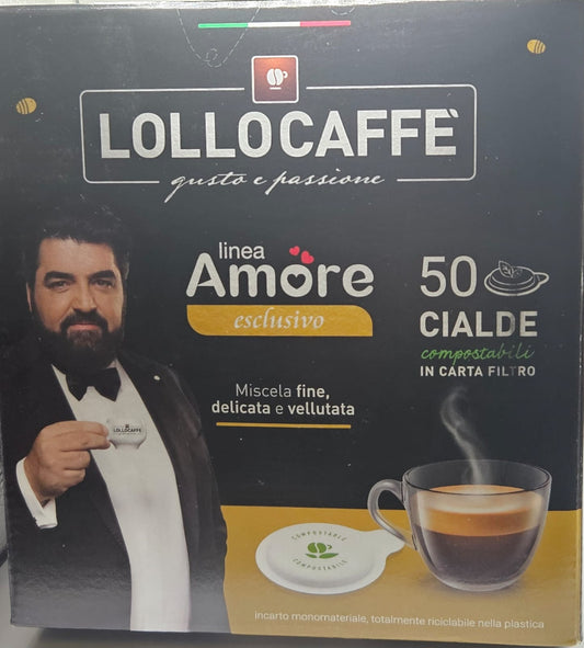 Lollo Caffè Cialde LINEA AMORE GUSTO ESCLUSIVO 50 pz