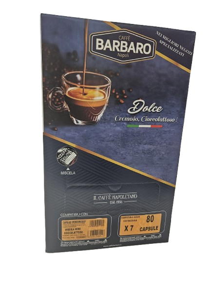 Barbaro Caffè Iper Espresso NERO 80 Capsule