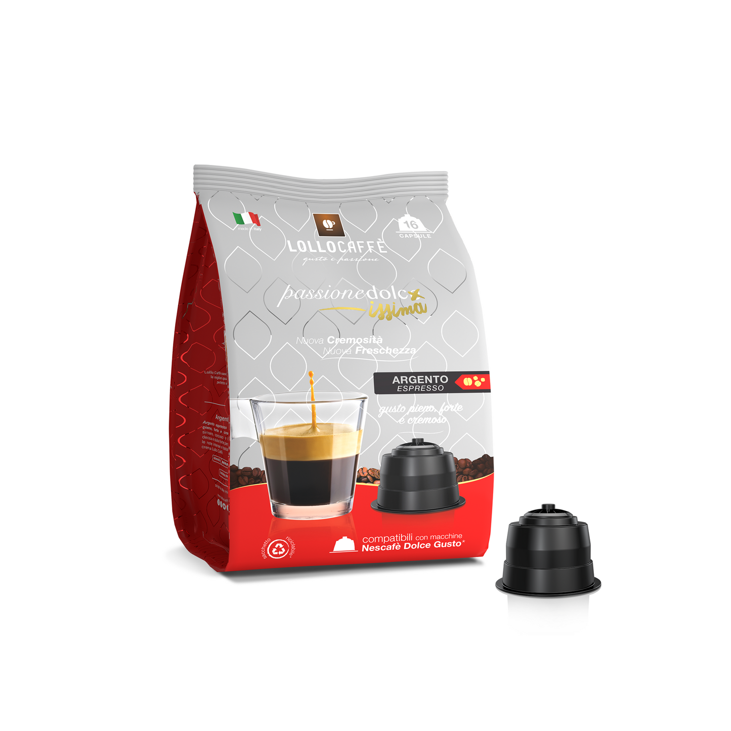 Lollo Passionedolcissima Dolce Gusto Miscela ARGENTO 16 Caps