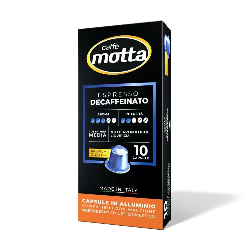 Caffè Motta Nespresso Alluminio DECAFFEINATO 10 Capsule