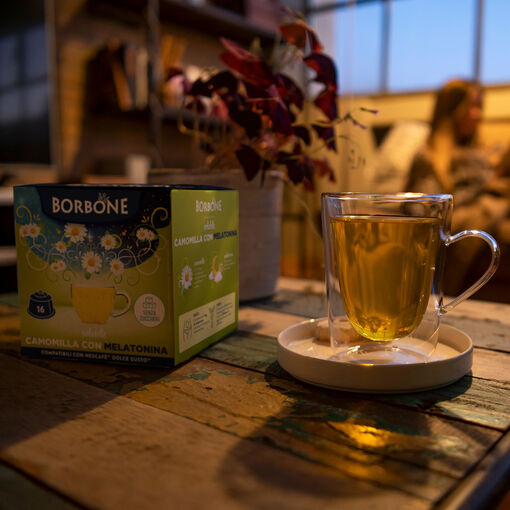 Caffè Borbone Bevanda Solubile Al Gusto CAMOMILLA E MELATONINA 16 Capsule