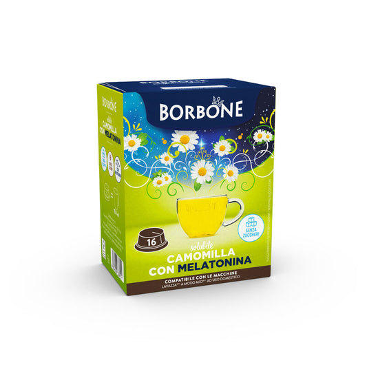 Caffè Borbone Bevanda Solubile Al Gusto CAMOMILLA E MELATONINA 16 Capsule