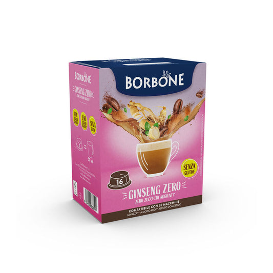 Caffè Borbone Bevanda Solubile Al Gusto GINSENG ZERO 16 Capsule