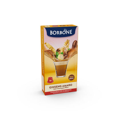 Caffè Borbone Bevanda Solubile Al Gusto GINSENG AMARO 10 Capsule