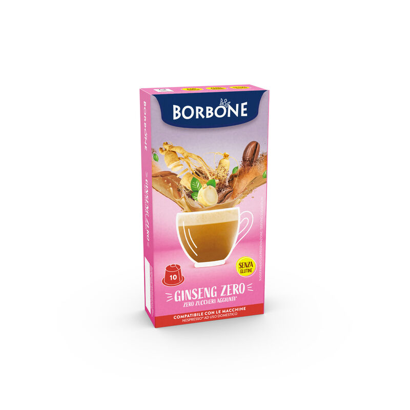 Caffè Borbone Bevanda Solubile Al Gusto GINSENG ZERO 10 Capsule
