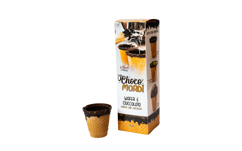 Nobis Bicchierini in Wafer e Cioccolato Fondente 6 pz