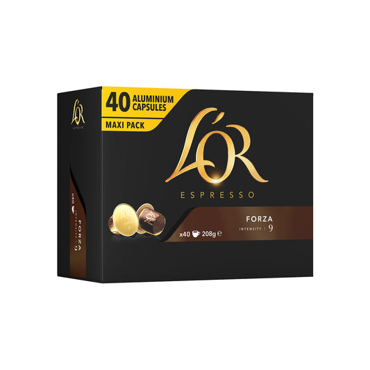 L'Or Espresso Forza Nespresso Alluminio 40 Caps
