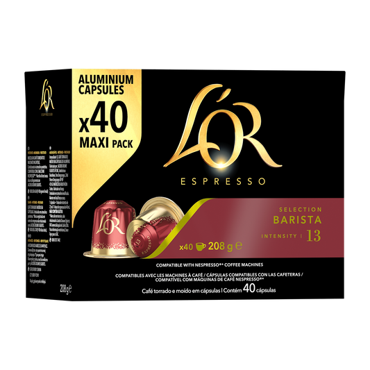 L'Or Espresso Barista Nespresso Alluminio 40 Caps