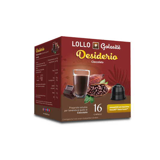 Lollo Golositè Dolce Gusto DESIDERIO (Cioccolato) 16 Capsule