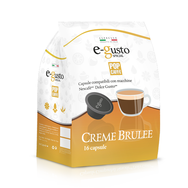 Pop Caffè E-Gusto CREME BRULEE 16 Capsule
