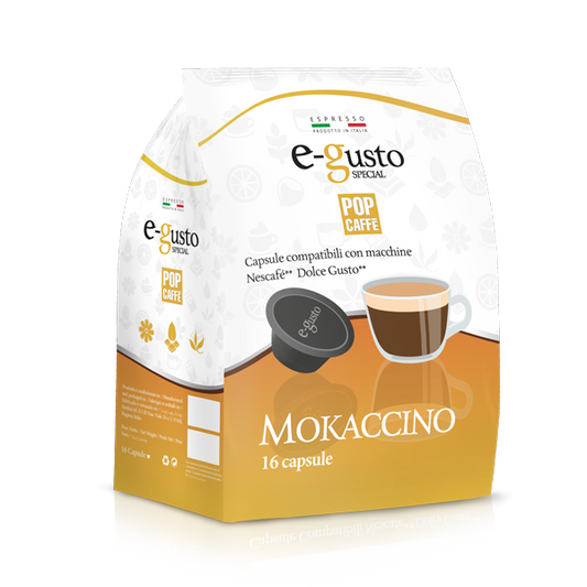 Pop Caffè E-Gusto MOKACCINO 16 Capsule