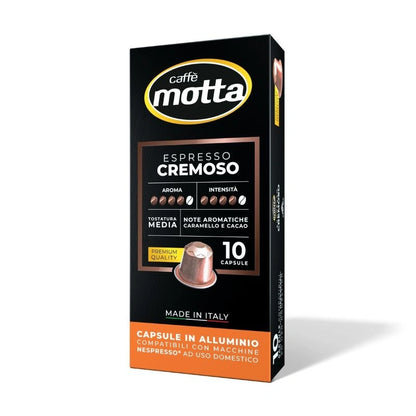 Caffè Motta Nespresso Alluminio CREMOSO 10 Capsule