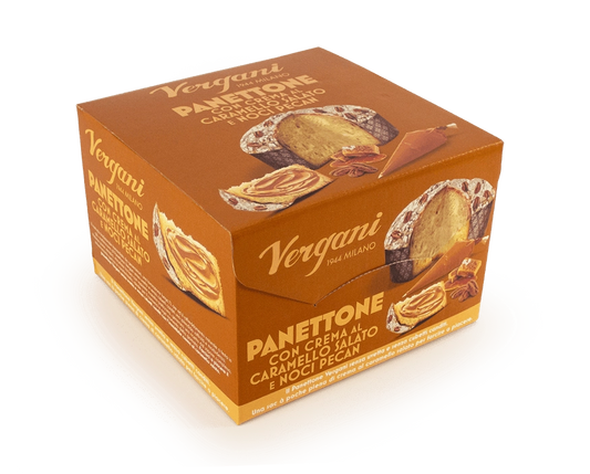 Vergani Panettone con crema al Caramello Salato e Noci Pecan 850 gr