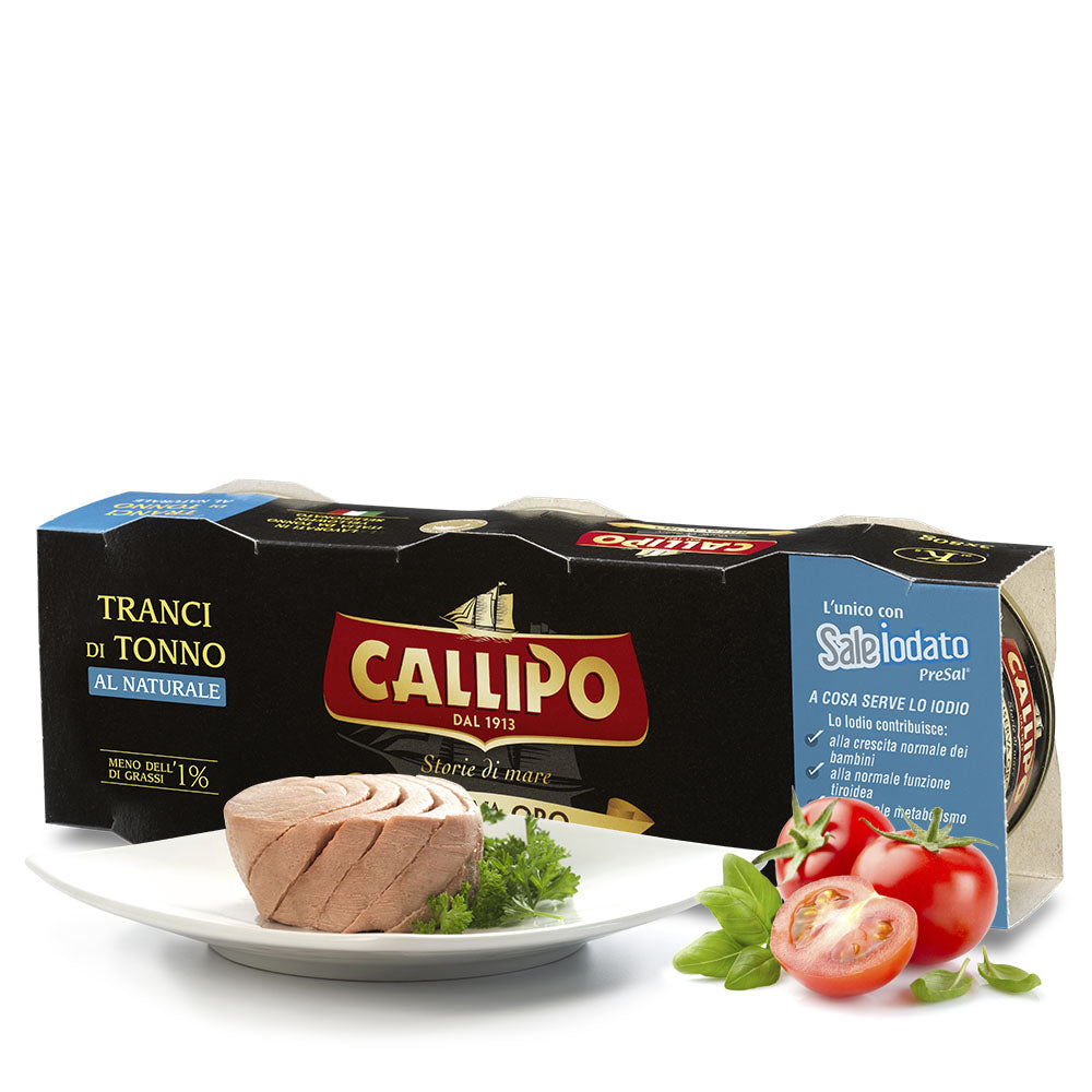 Callipo Riserva Oro tranci di tonno g.70x3 Naturale