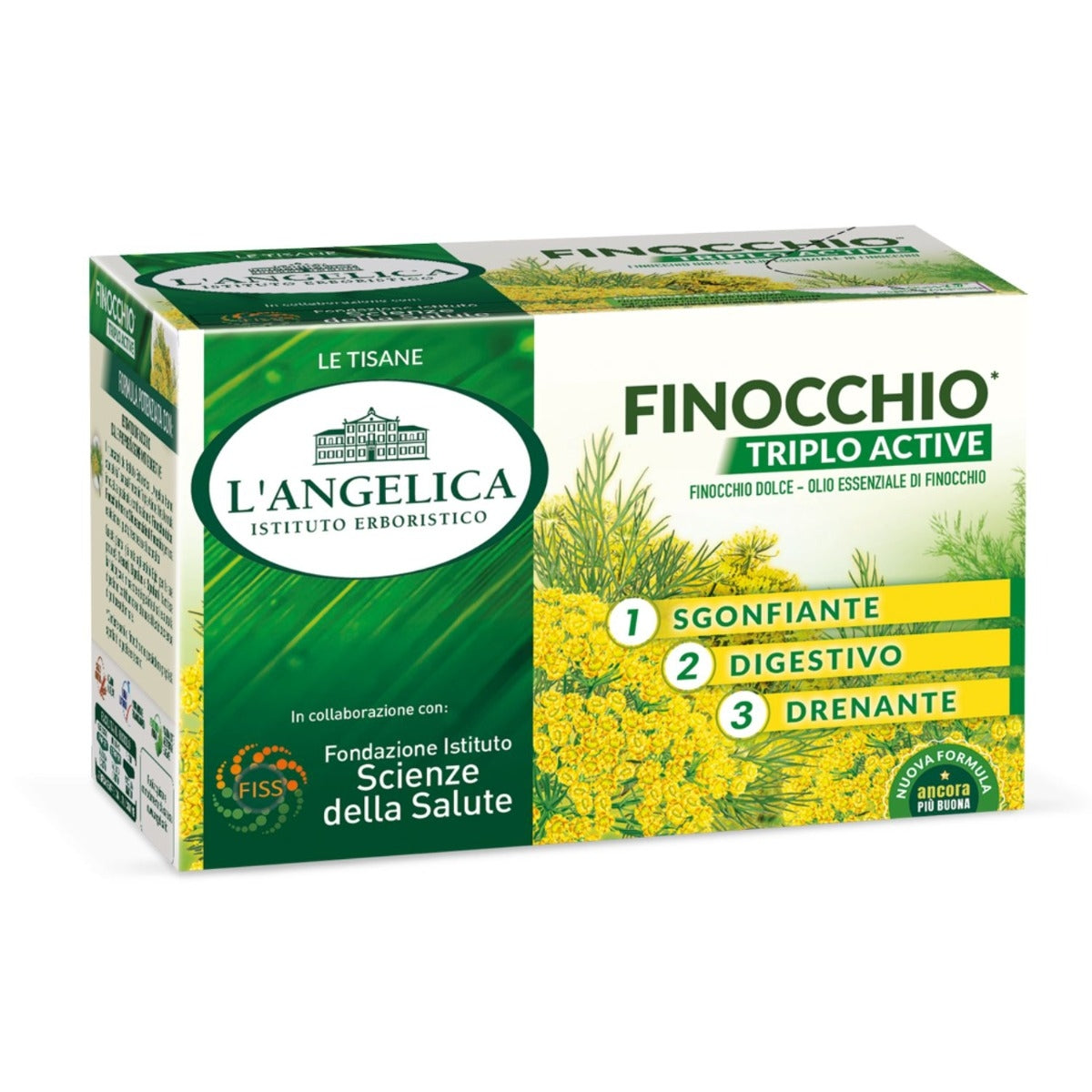 L' Angelica Tisana Finocchio Triplo Active 18 Filtri
