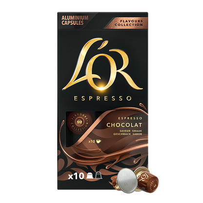 L'Or Espresso Chocolate Nespresso Alluminio 10 Caps