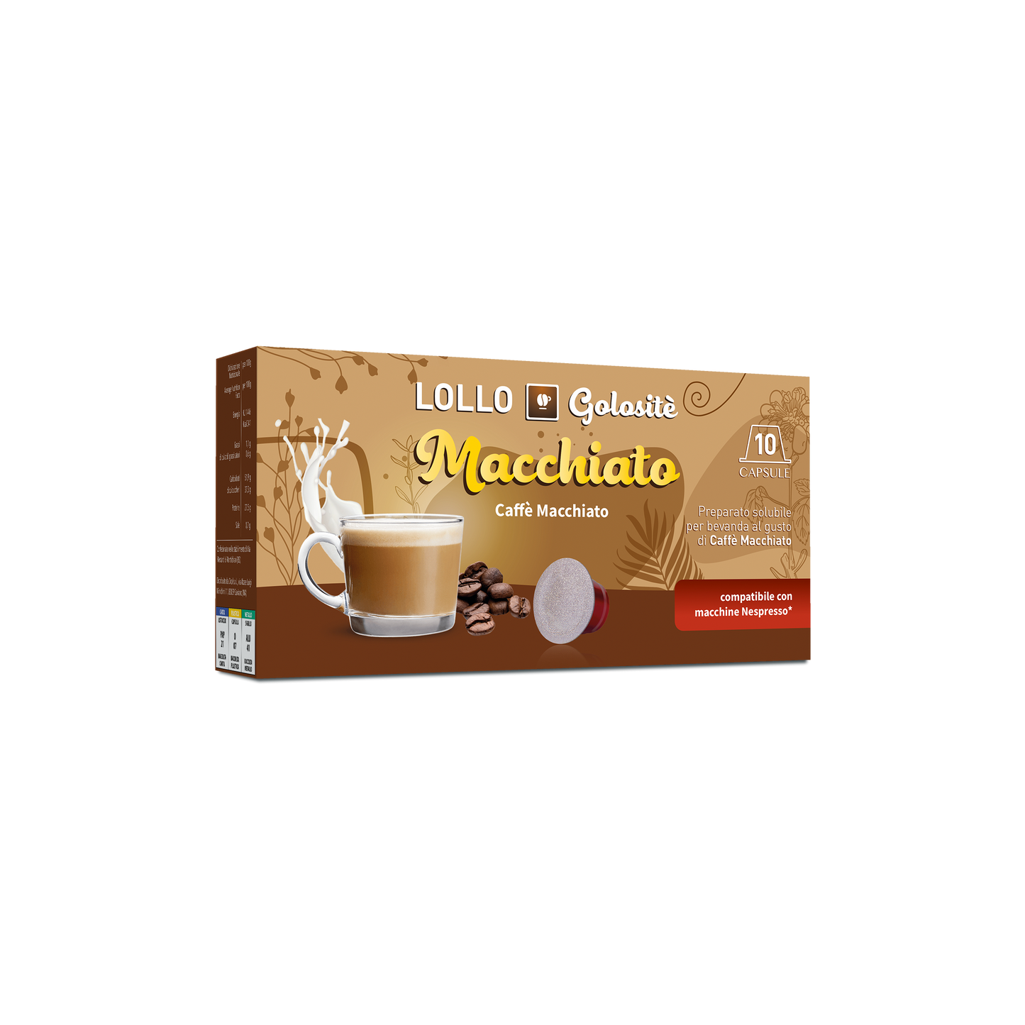 Lollo Golositè Nespresso MACCHIATO (Cortado) 10 Capsule