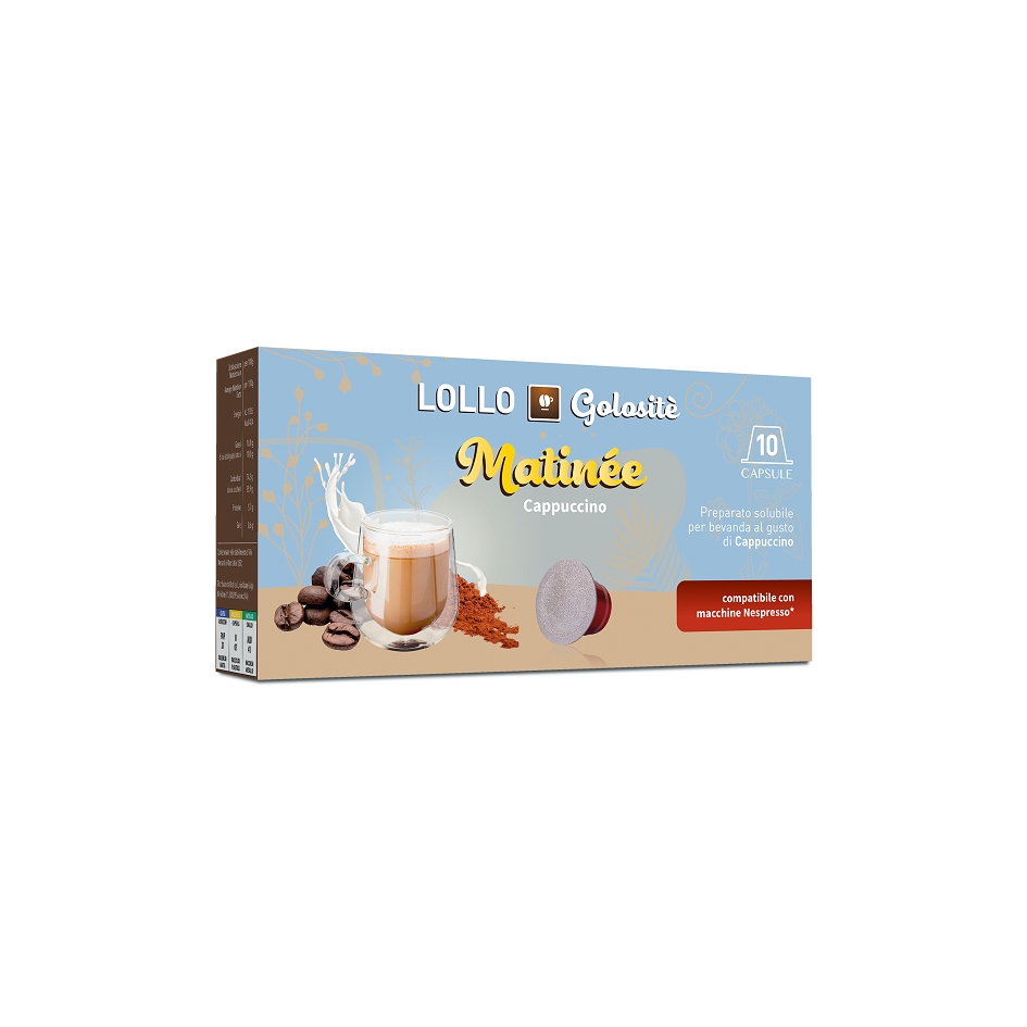 Lollo Golositè Nespresso MATINEE' (Cappuccino) 10 Capsule