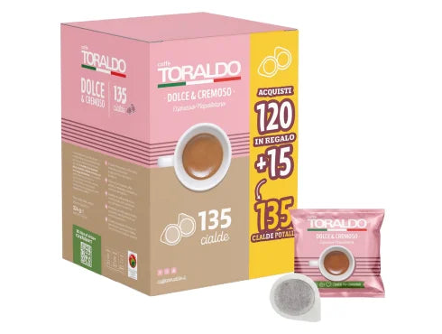 Caffè Toraldo Miscela DOLCE & CREMOSO 120 + 15 cialde